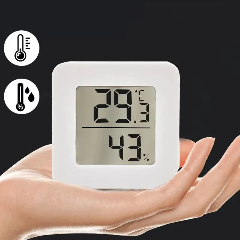 LCD Desktop Alarm Clock Transparent Calendar Weather and Digital Temperature and Humidity Display Home Appliance Smart Life