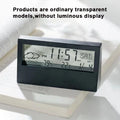 LCD Desktop Alarm Clock Transparent Calendar Weather and Digital Temperature and Humidity Display Home Appliance Smart Life