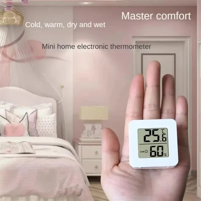 LCD Desktop Alarm Clock Transparent Calendar Weather and Digital Temperature and Humidity Display Home Appliance Smart Life